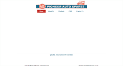 Desktop Screenshot of pioneerautospares.com